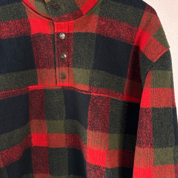 Orvis Plaid Fleece Pullover Sz XL - Picture 2 of 6